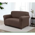 Madison Industries Madison SANTA-LS-BN Kathy Ireland Santa Barbara loveseat Slipcover; Brown SANTA-LS-BN